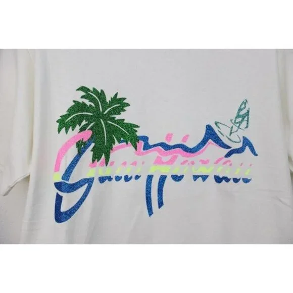 NWT Gucci Hawaii print T-shirt in white size M